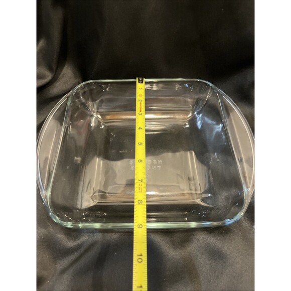 VTG Anchor Hocking 2Qt Baking Dish Clear Glass 8.5”X8.5”X2” Square NEVER USE USA - Picture 13 of 14